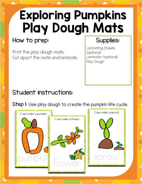 Preschool Pumpkin Theme Pack