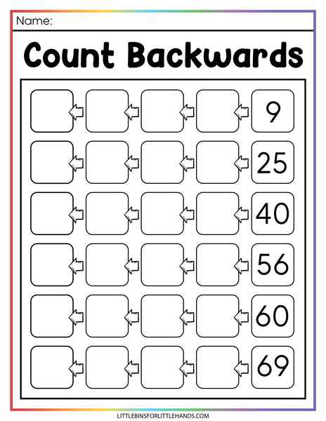Hundred Chart Worksheets