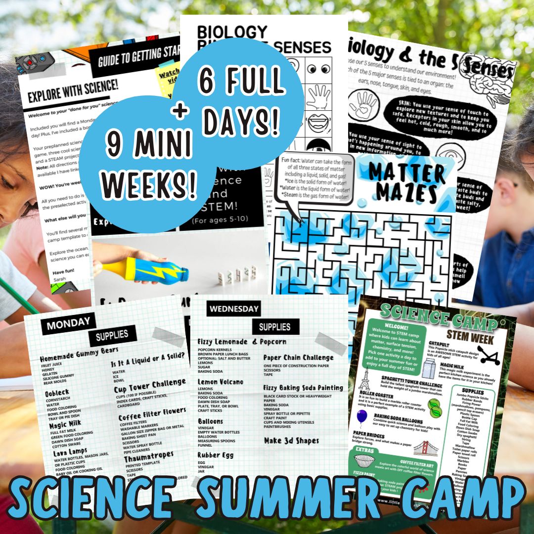 Summer Science Camp Activities Pack with Experiments, STEM Challenges ...