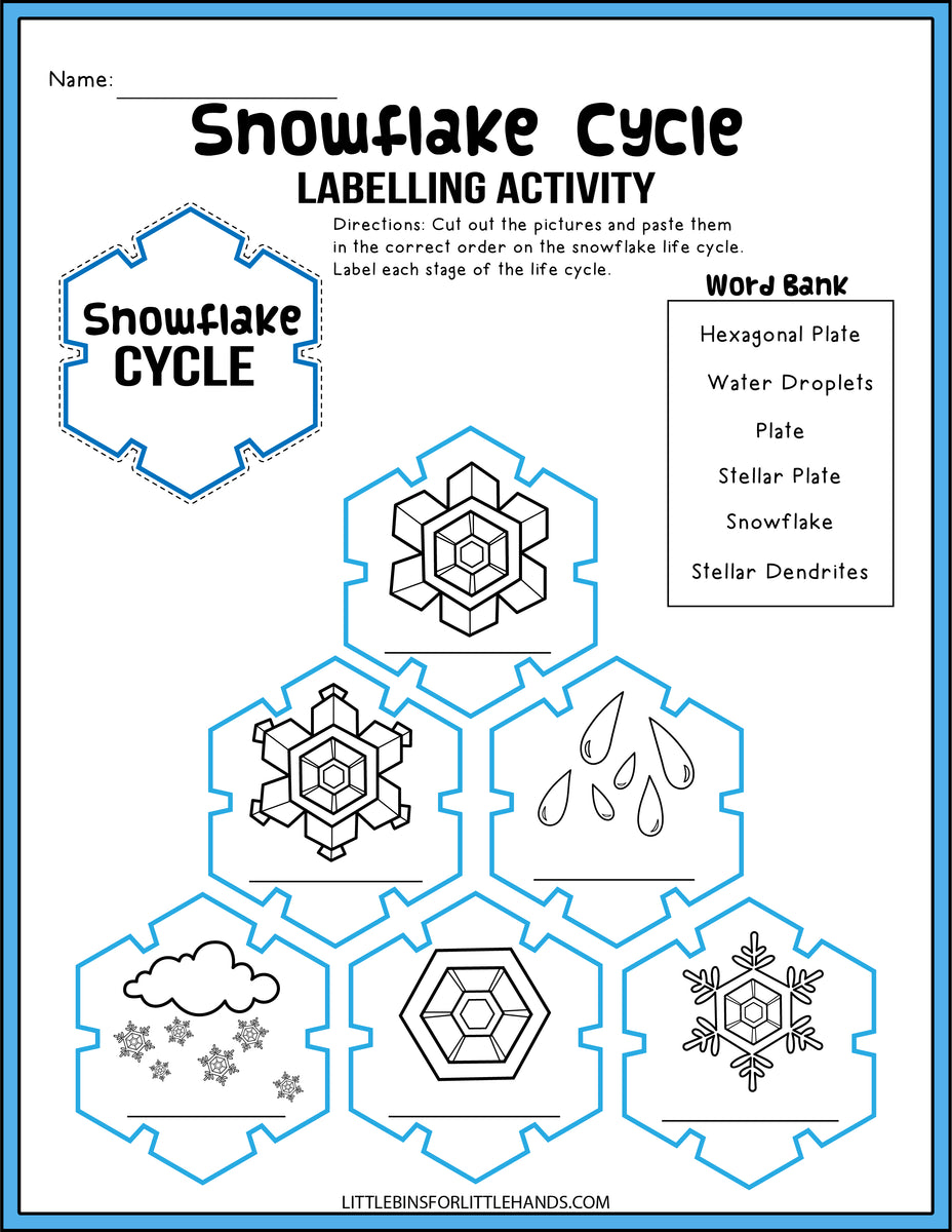 STEAM Project Idea: Psychedelic Snowflake Craft - Babble Dabble Do