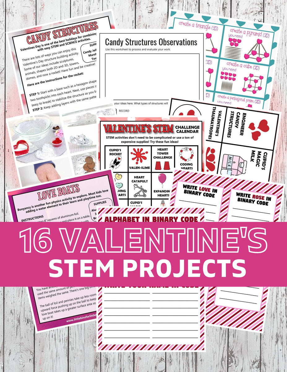 Valentine's Day STEM Pack Little Bins for Little Hands