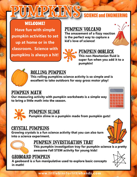 Fall Pumpkin STEM Pack