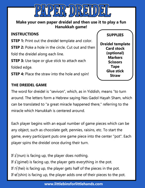 Hanukkah Project Pack