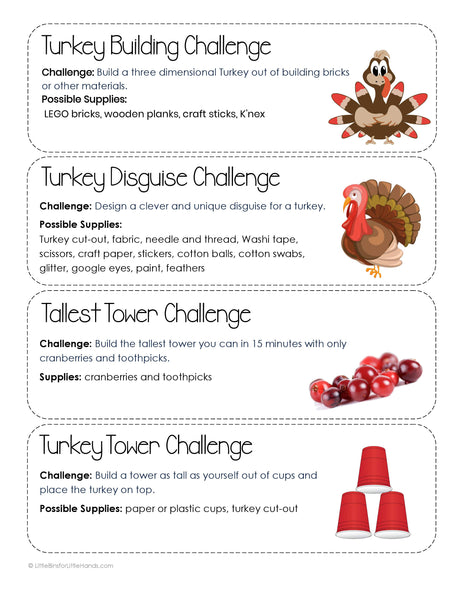 Fall Thanksgiving STEM Activity Pack