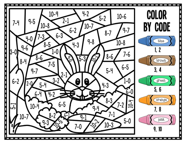 Spring Color By Code Math!