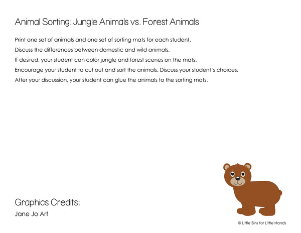 Animal and Bug Activity Pack (Early Learning)
