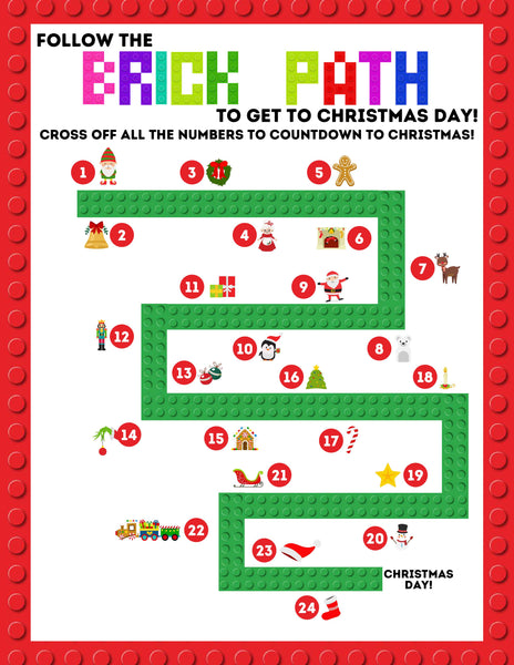 Brick Advent Challenge Calendar Countdown Pack