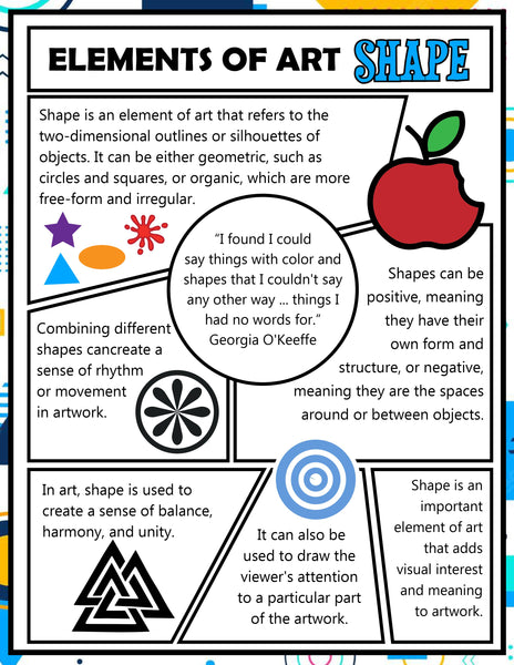 Art: 7 Elements of Art Activities Pack for Kids