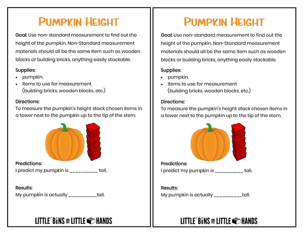 Fall Pumpkin STEM Pack