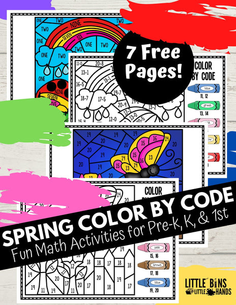 Spring Color By Code Math!