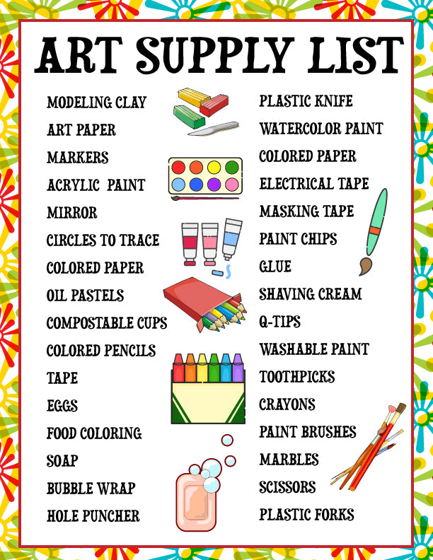 The Best Art Supplies for Kids (with a downloadable checklist) — Art  History Kids