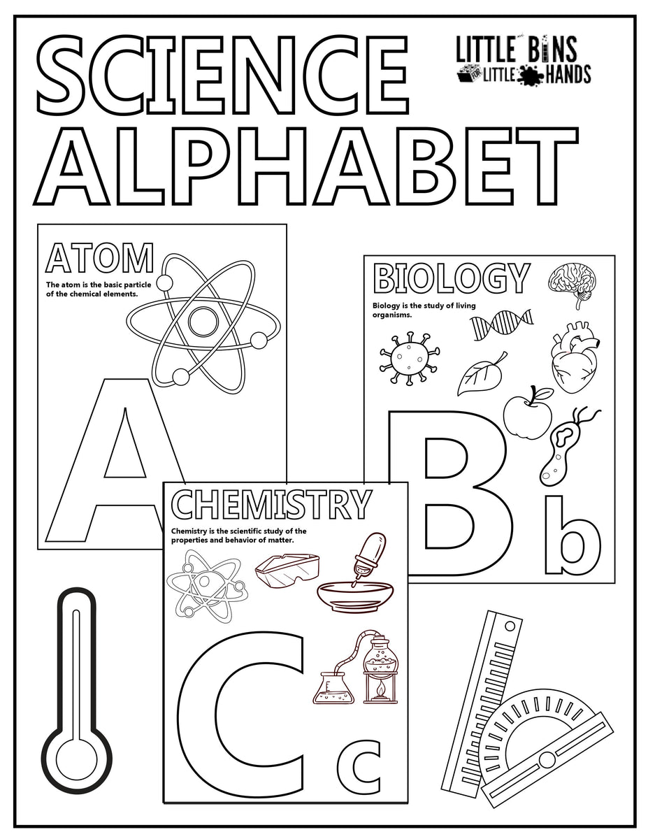 STEM Alphabet Posters or Cards – Little Bins for Little Hands