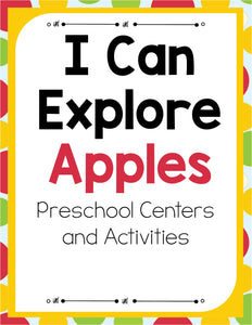 Preschool Apple Theme Pack