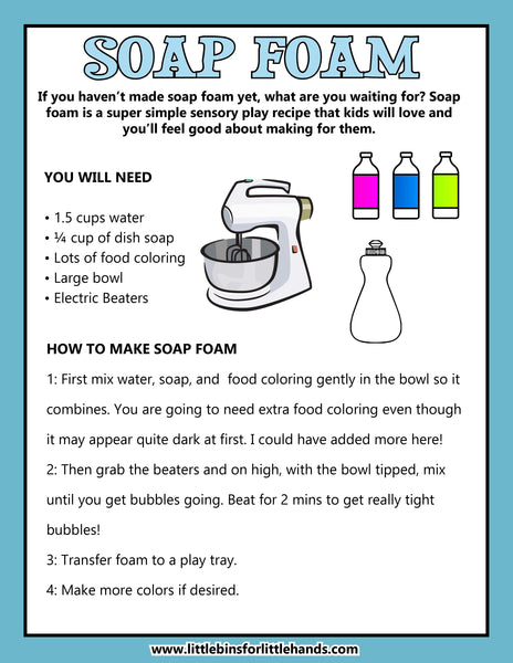 Foam Sensory Activities