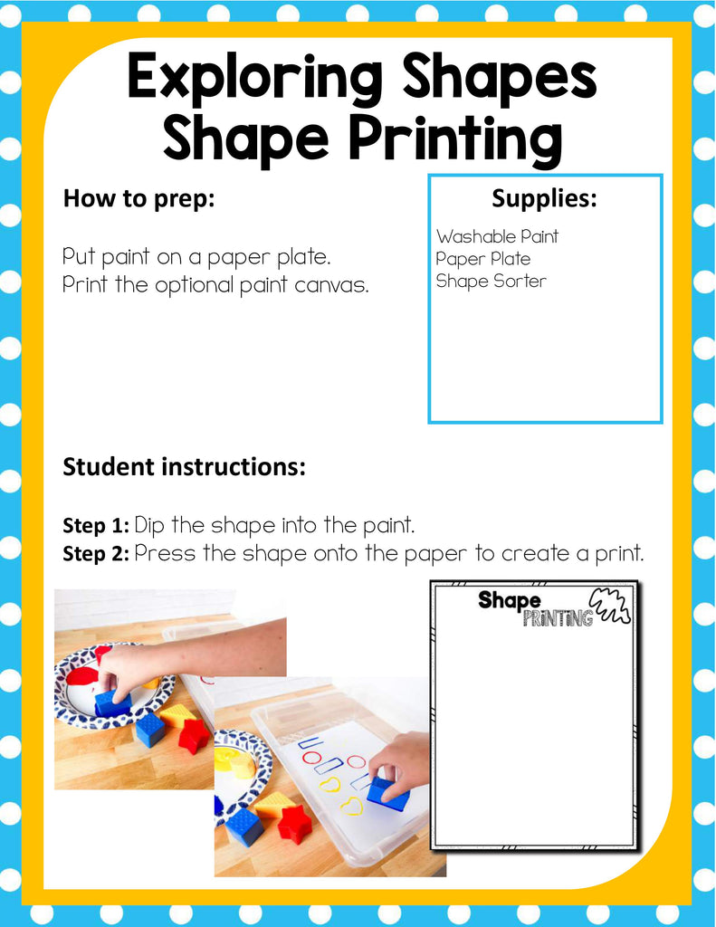 Preschool Shapes Theme Pack – Little Bins for Little Hands