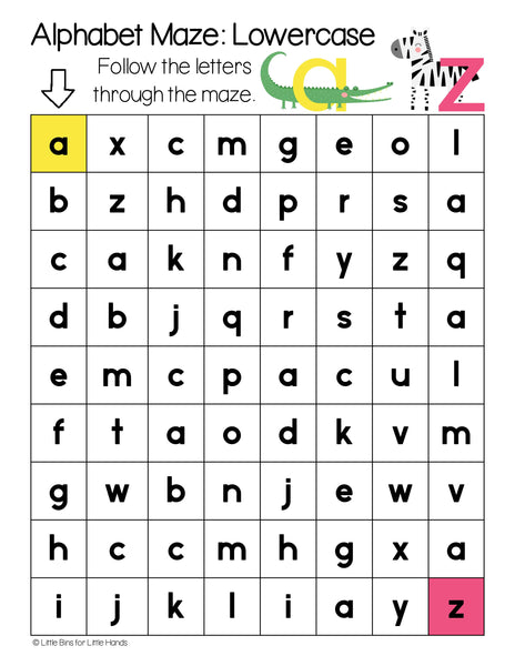 Animal & Bug Activity Pack | Printable Preschool Games, Math & Alphabet