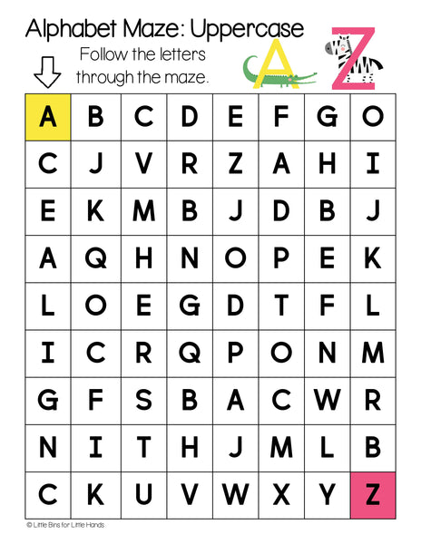 Animal & Bug Activity Pack | Printable Preschool Games, Math & Alphabet