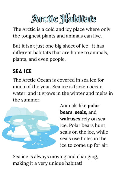 Winter Arctic Lesson Guide and Projects