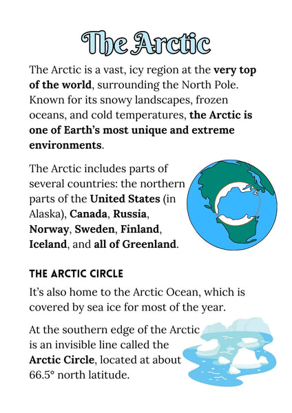 Winter Arctic Lesson Guide and Projects