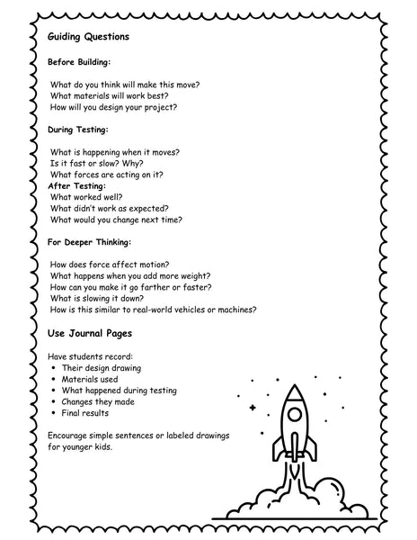 Things That Go STEM Projects