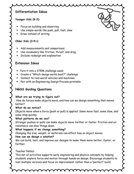 Things That Go STEM Projects