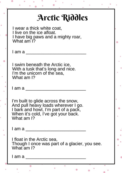 Winter Arctic Lesson Guide and Projects