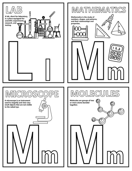STEM Alphabet Posters or Cards