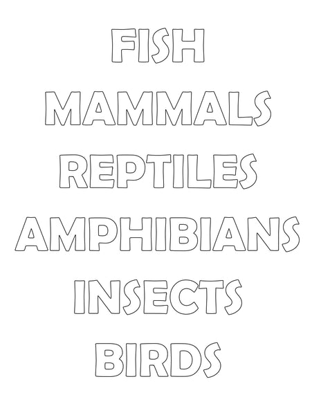 Animal Classification Activity Pack