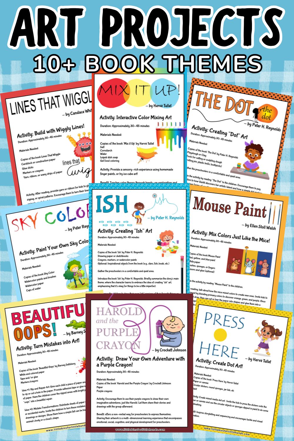 Art - Book Theme Printable Art Activities