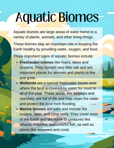 Biomes Unit Study Pack