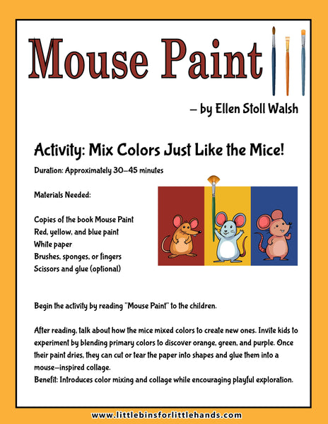 Art - Book Theme Printable Art Activities