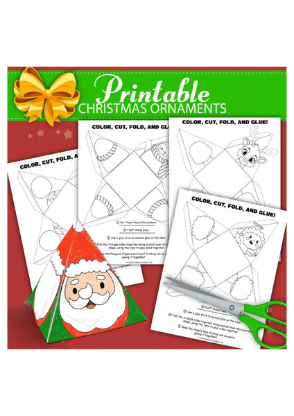 Christmas Paper Crafts Printable Pack