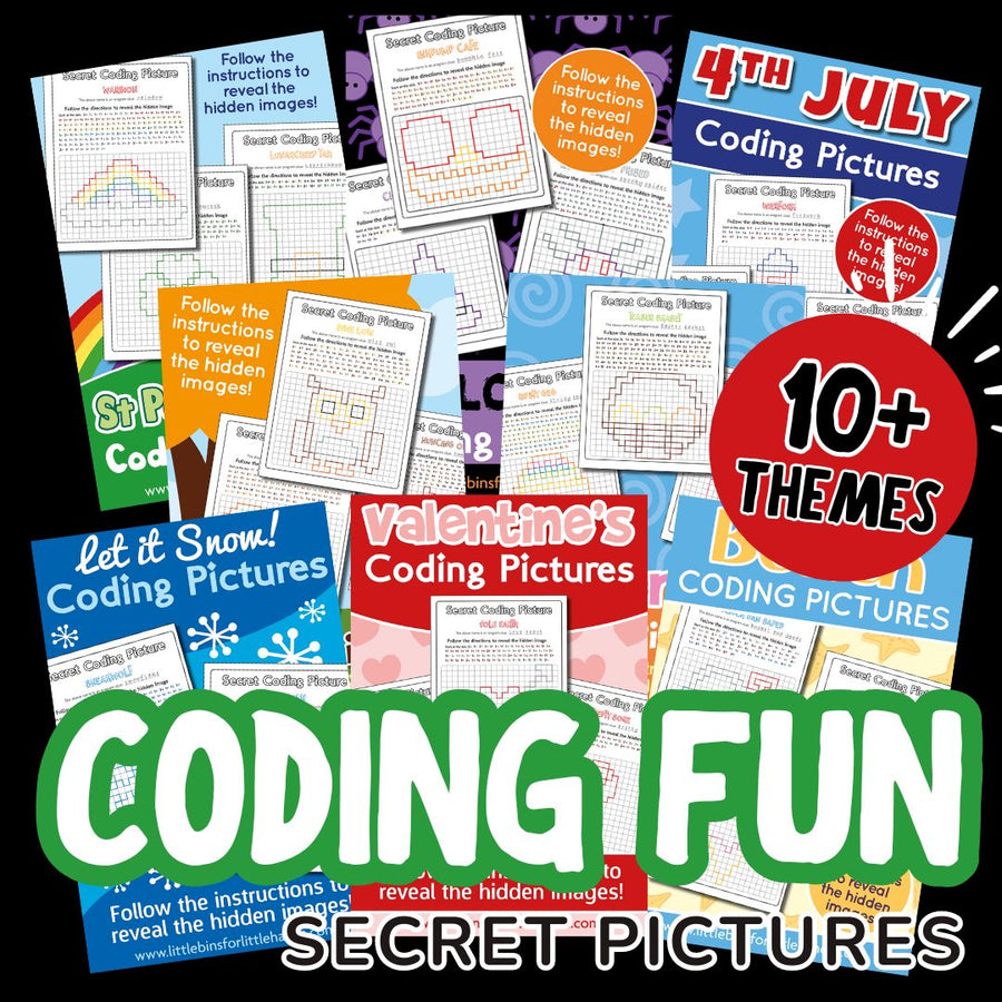 Coding Pictute Coding Secret Picture Project Pack – Little Bins for Little Hands