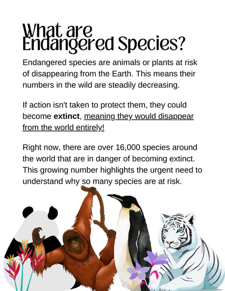 Endangered Species Lesson Guide