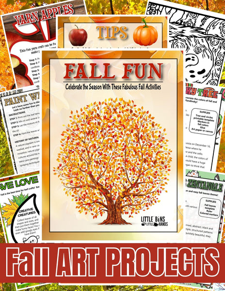 Fall Art Projects (Apples, Pumpkins, Leaves, Halloween, Thanksgiving)