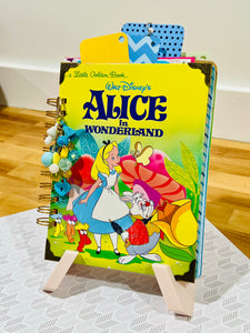 Little Golden Book Journal Vintage Alice in Wonderland