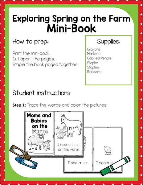 Preschool Spring Farm Theme Pack