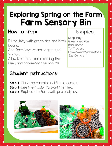 Preschool Spring Farm Theme Pack