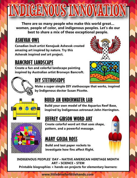 Indigenous Innovators Art & STEM Project Pack