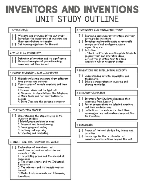 My Book of Scientists & Inventors Printable