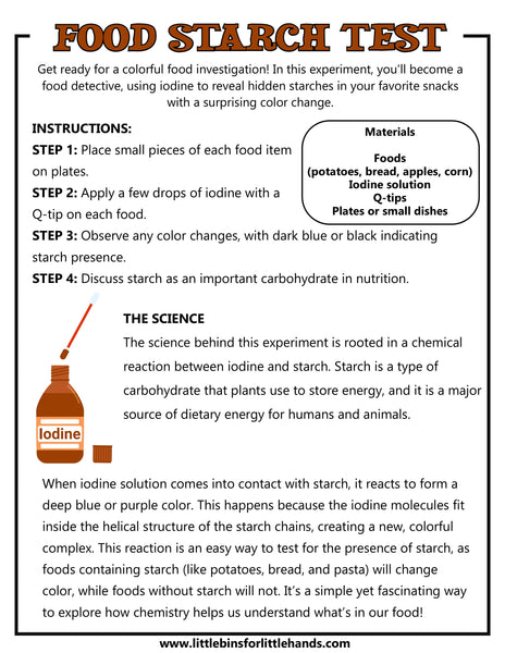 Kitchen Chemistry STEM Labs for Kids