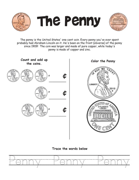 Math Counting Coins Activities Pack