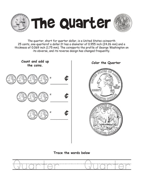 Math Counting Coins Activities Pack