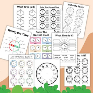 Math Telling Time Pack