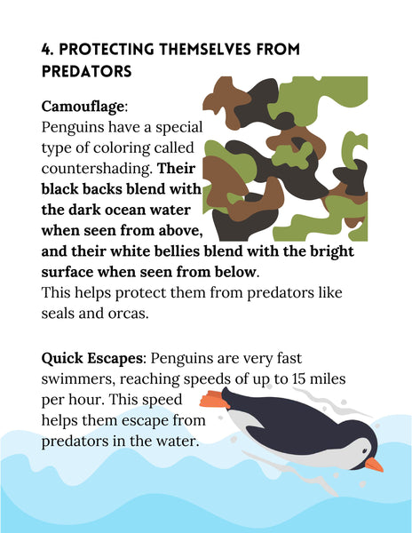 Penguin Study Unit Printable | Animal Science Activities for Kids