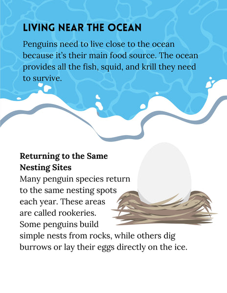 Penguin Study Unit Printable | Animal Science Activities for Kids