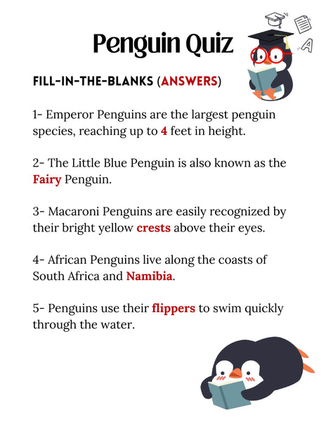 Penguin Study Unit Printable | Animal Science Activities for Kids