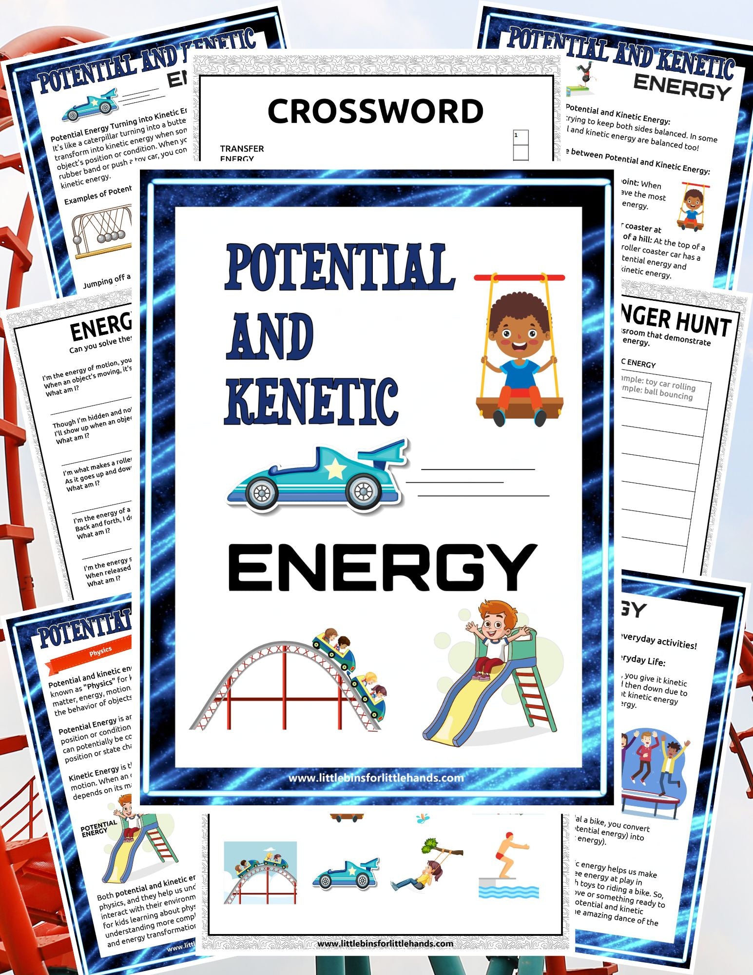 Energy Activity Potential and Kinetic Energy Project Pack – Little Bins for Little Hands