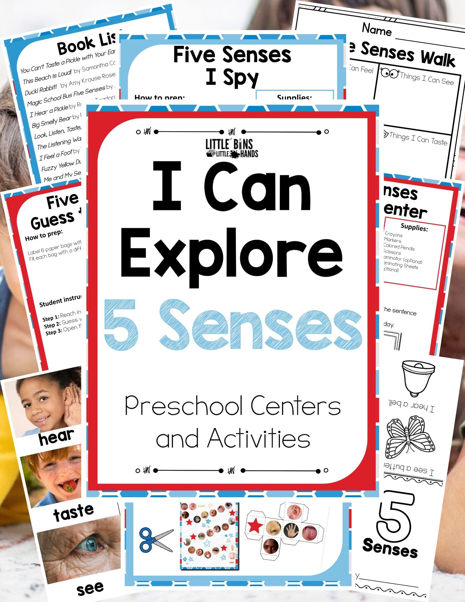 Preschool 5 Senses Theme Pack