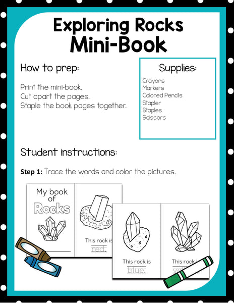 Preschool Rock Activities Pack